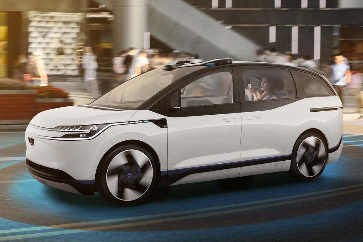 중국 바이두의 자율주행 로보택시 아폴로 RT6