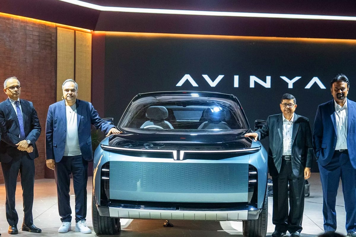 '2025 인도 오토 엑스포'에서 공개된 타타 아비냐 X '2025 인도 오토 엑스포'에서 공개된 타타 아비냐 X