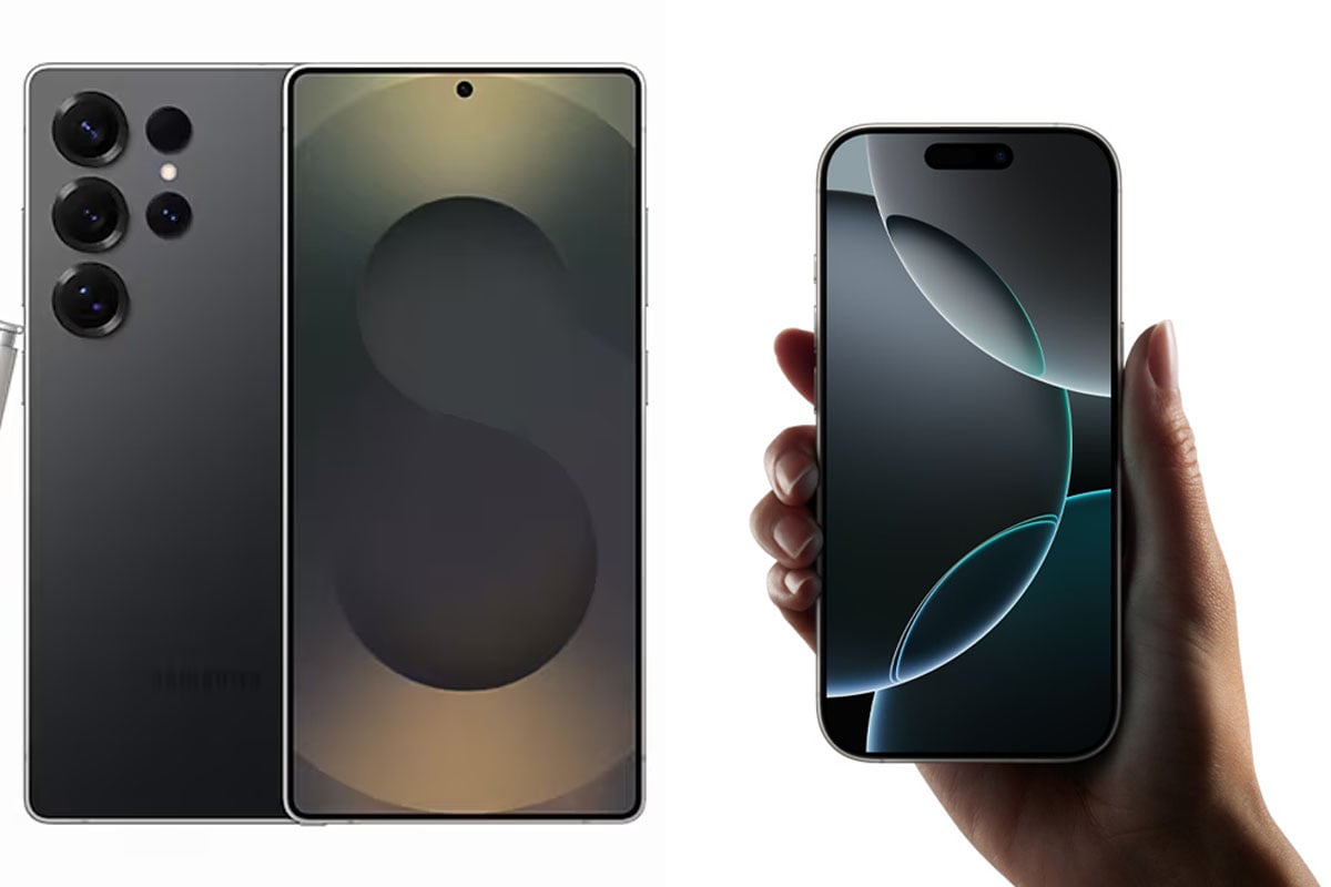 삼성 갤럭시 S25와 애플 아이폰 16