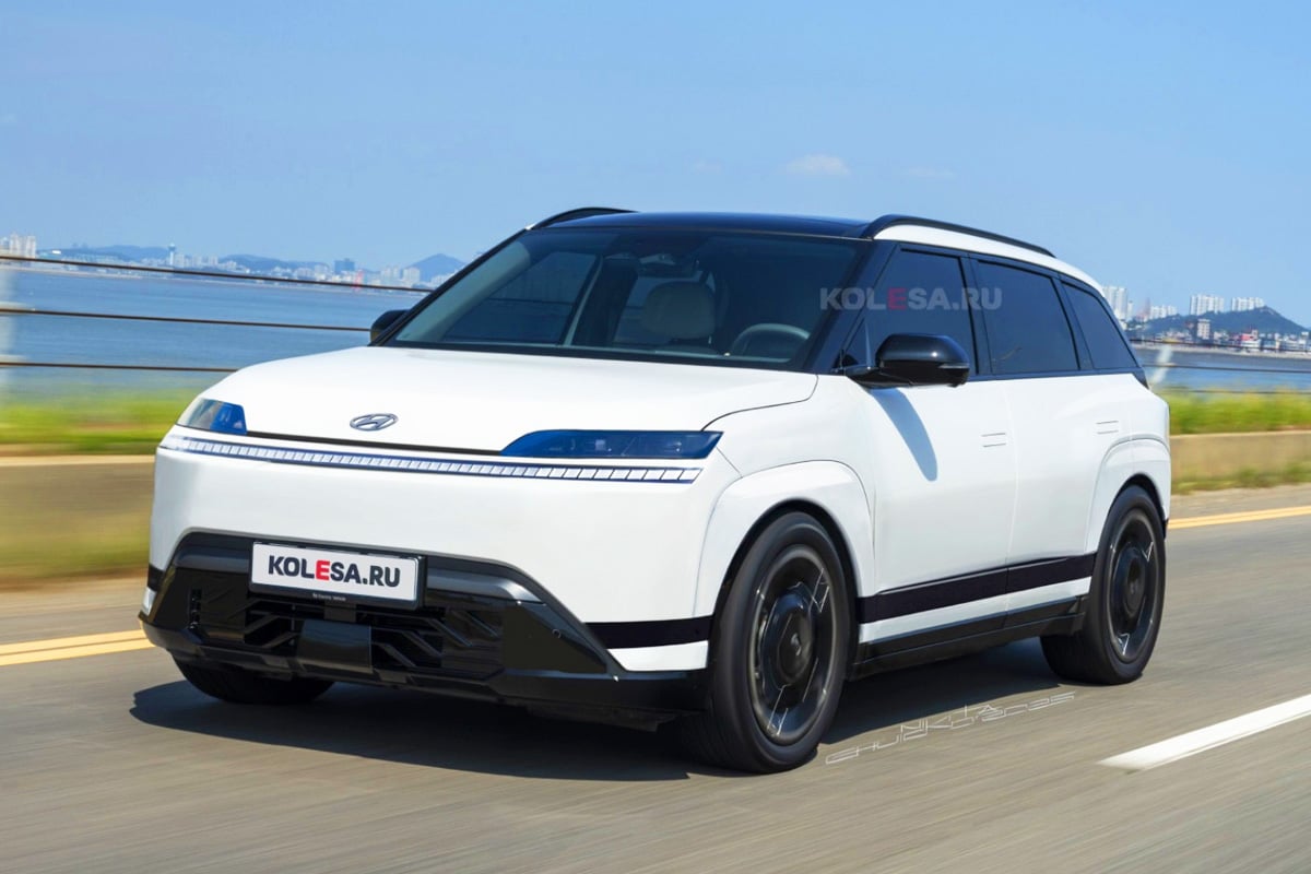 현대차 새로운 전기 SUV 예상도