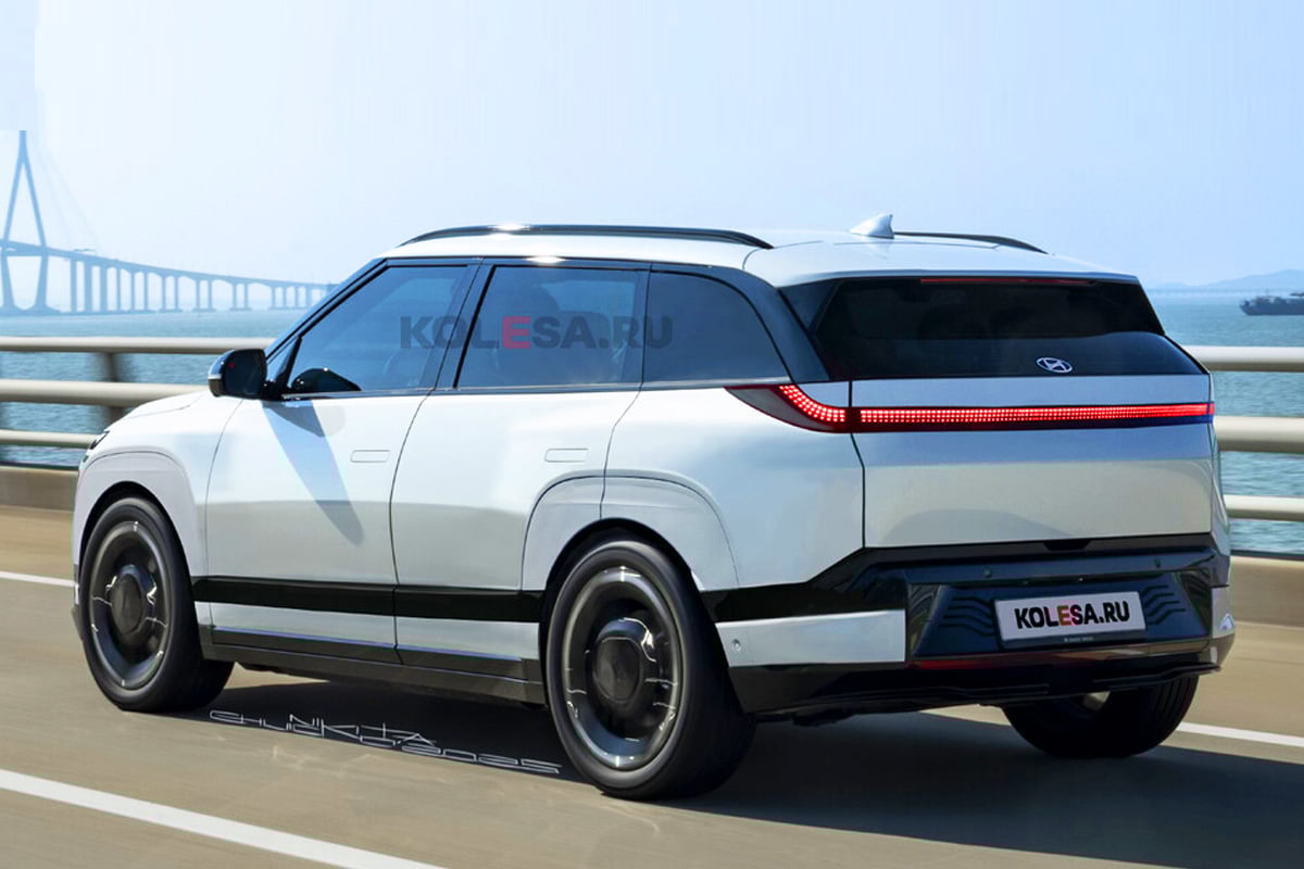 현대차 새로운 전기 SUV 예상도