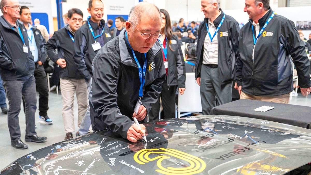 미국 캘리포니아 주행시험장에 방문한 현대차그룹