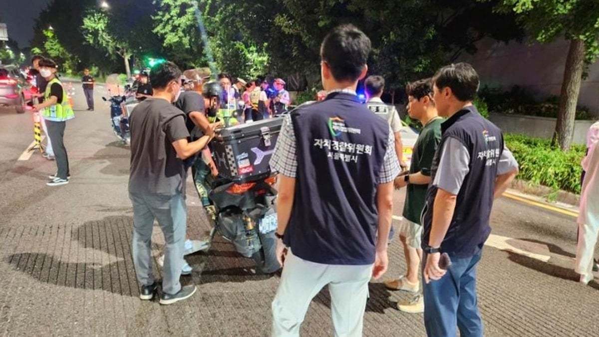 오토바이 소음 단속