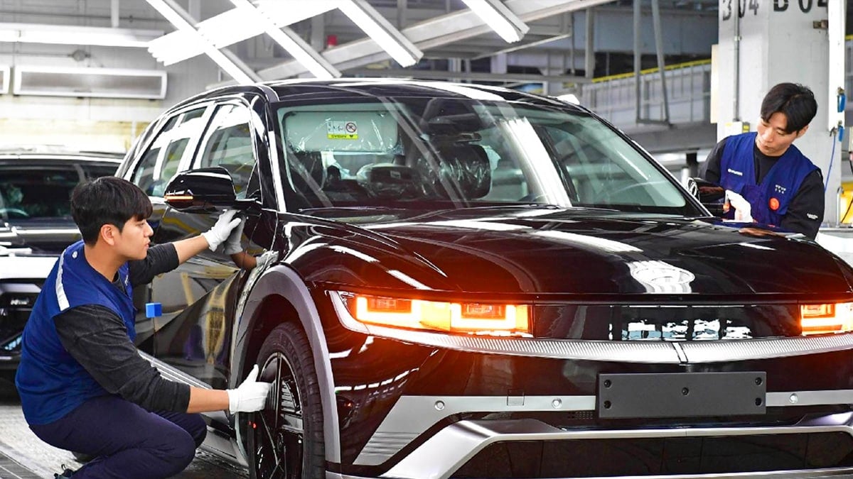 현대차 울산공장 아이오닉 5 생산라인