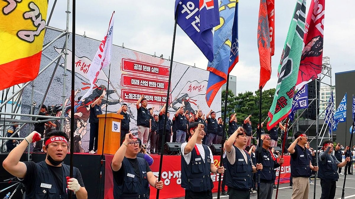 현대차 노조 7년 만에 파업