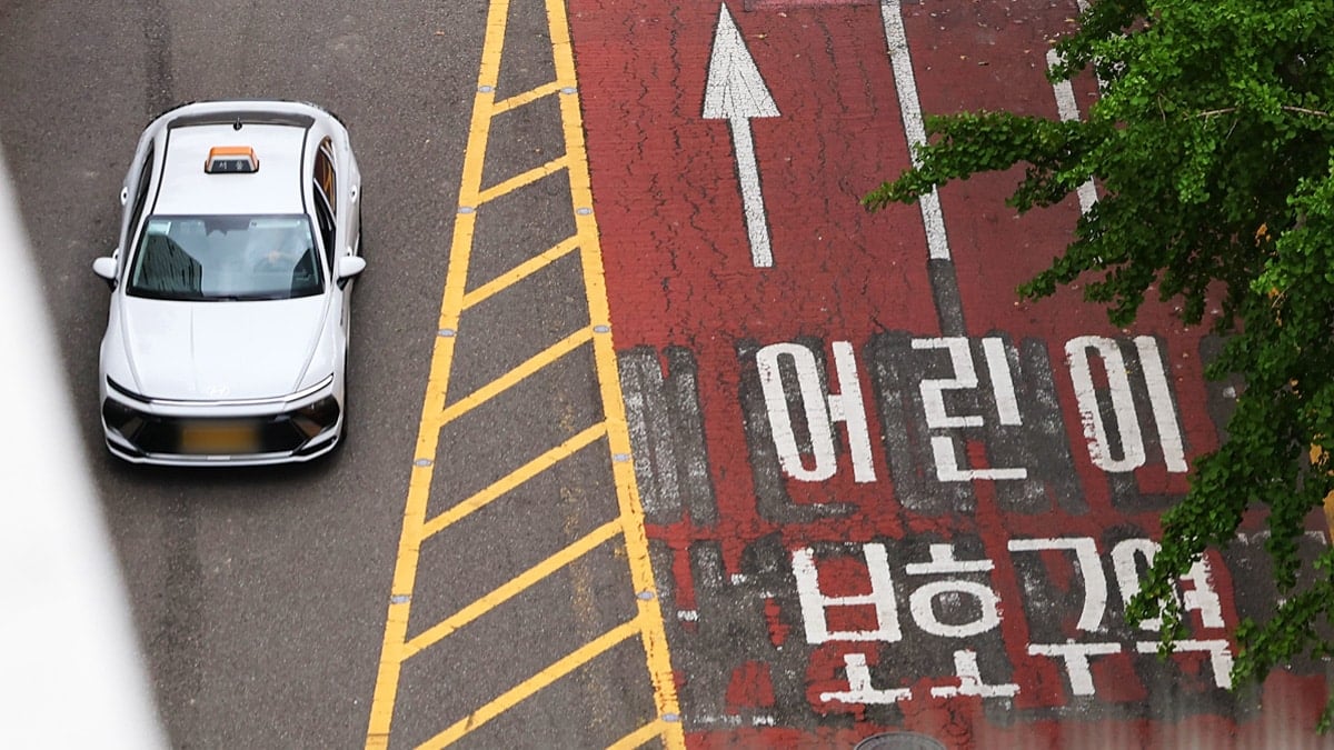 서울 시내 한 초등학교 앞 어린이보호구역 서울 시내 한 초등학교 앞 어린이보호구역