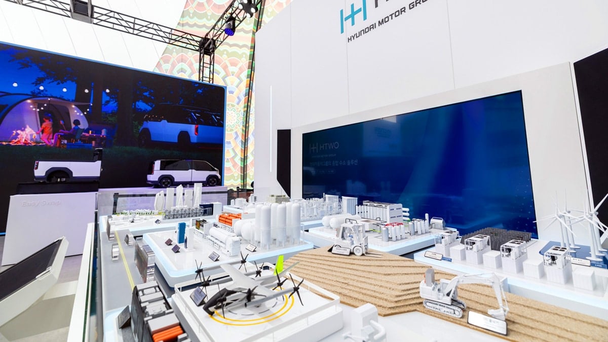 '현대자동차그룹관'에 설치된 수소생태계 디오라마