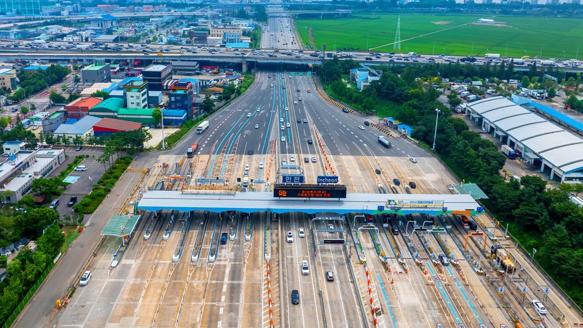 경인고속도로 인천톨게이트 전경
