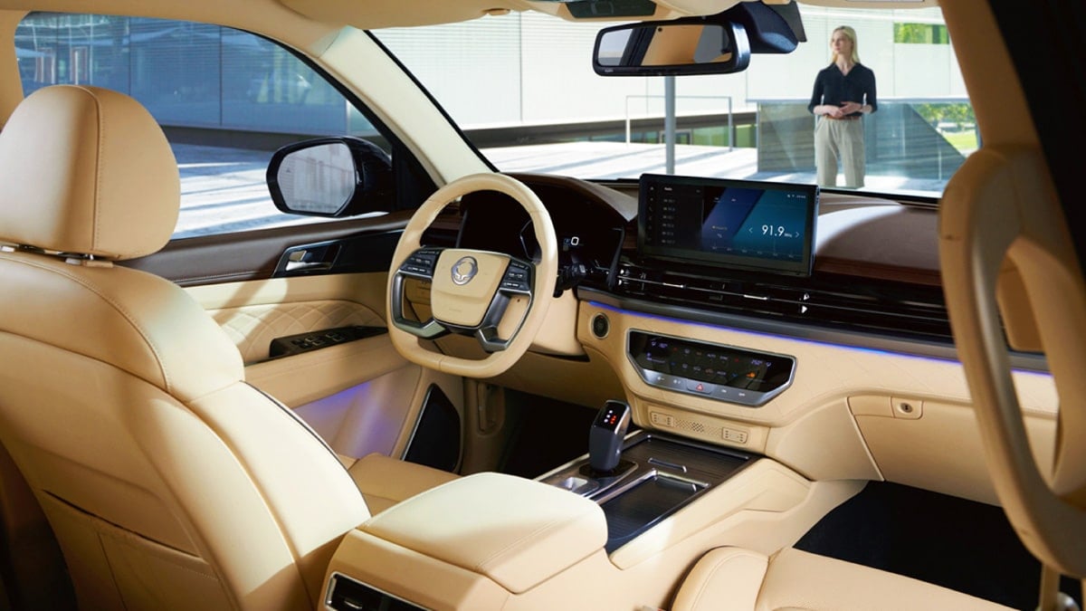 KGM 렉스턴 뉴 아레나 실내