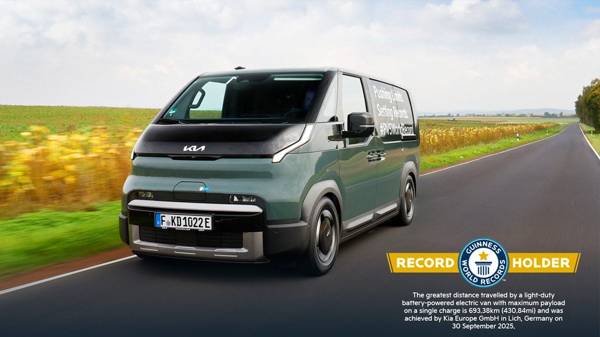 기아 PV5 카고 기네스 세계 기록 등재