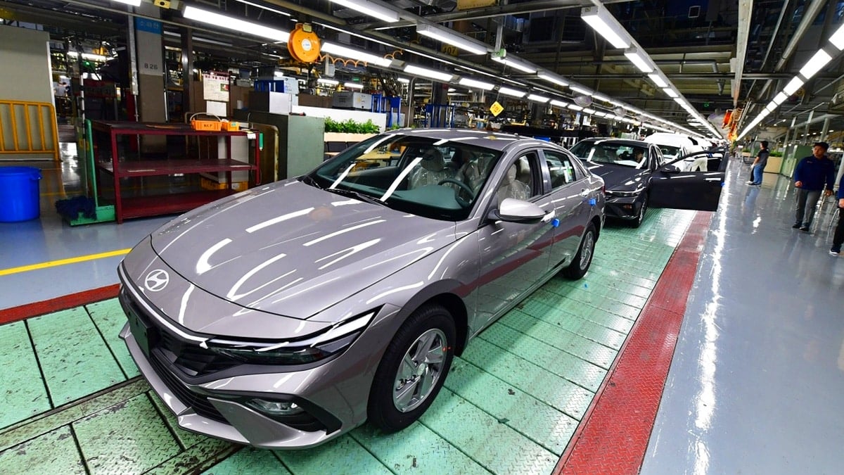 현대차 울산3공장 생산라인 현대차 울산3공장 생산라인