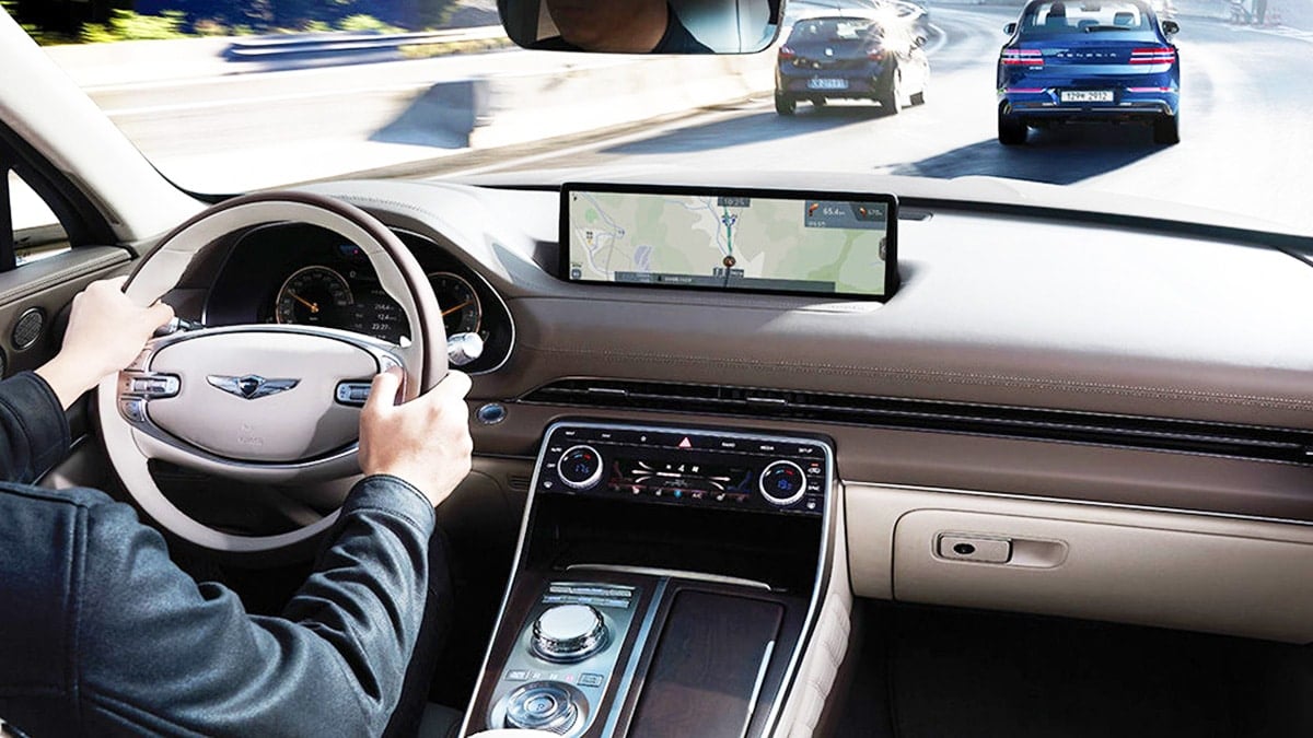 제네시스 GV80 구형 실내