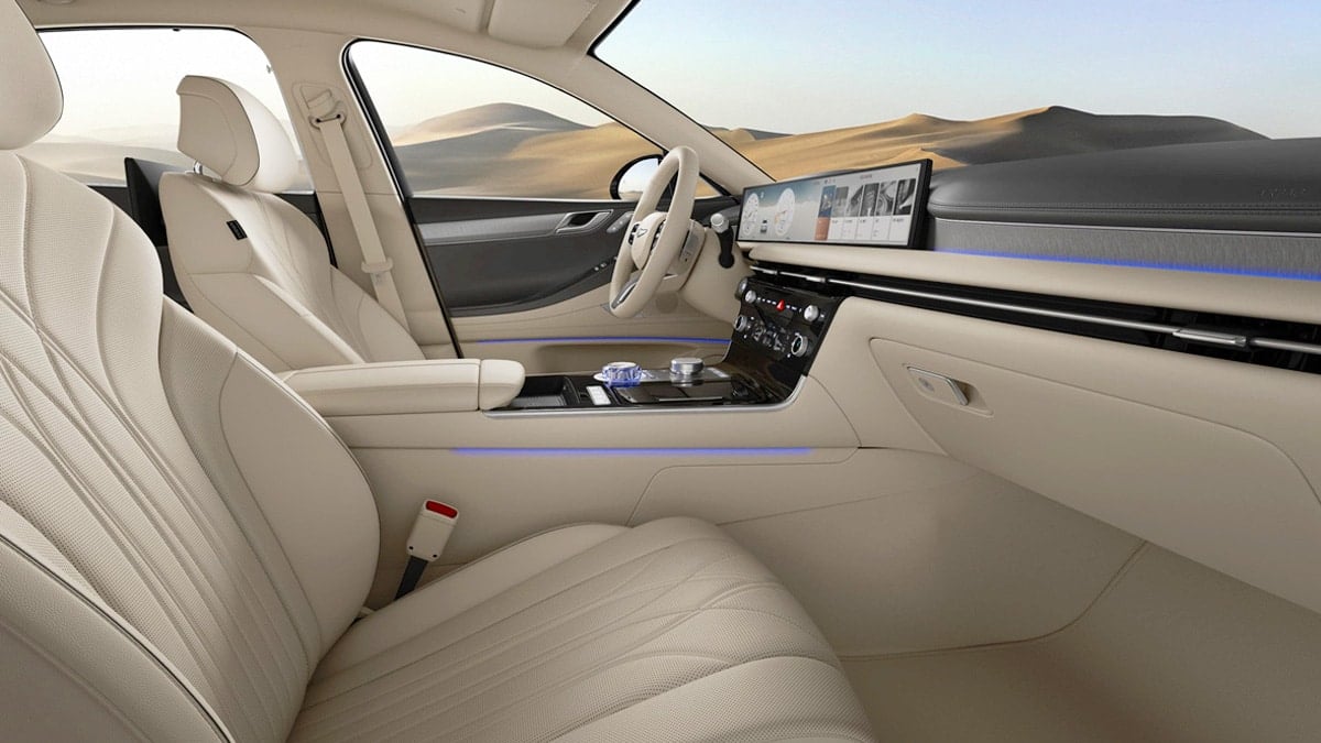 APEC 정상회의 의전차량 제네시스 G80 실내