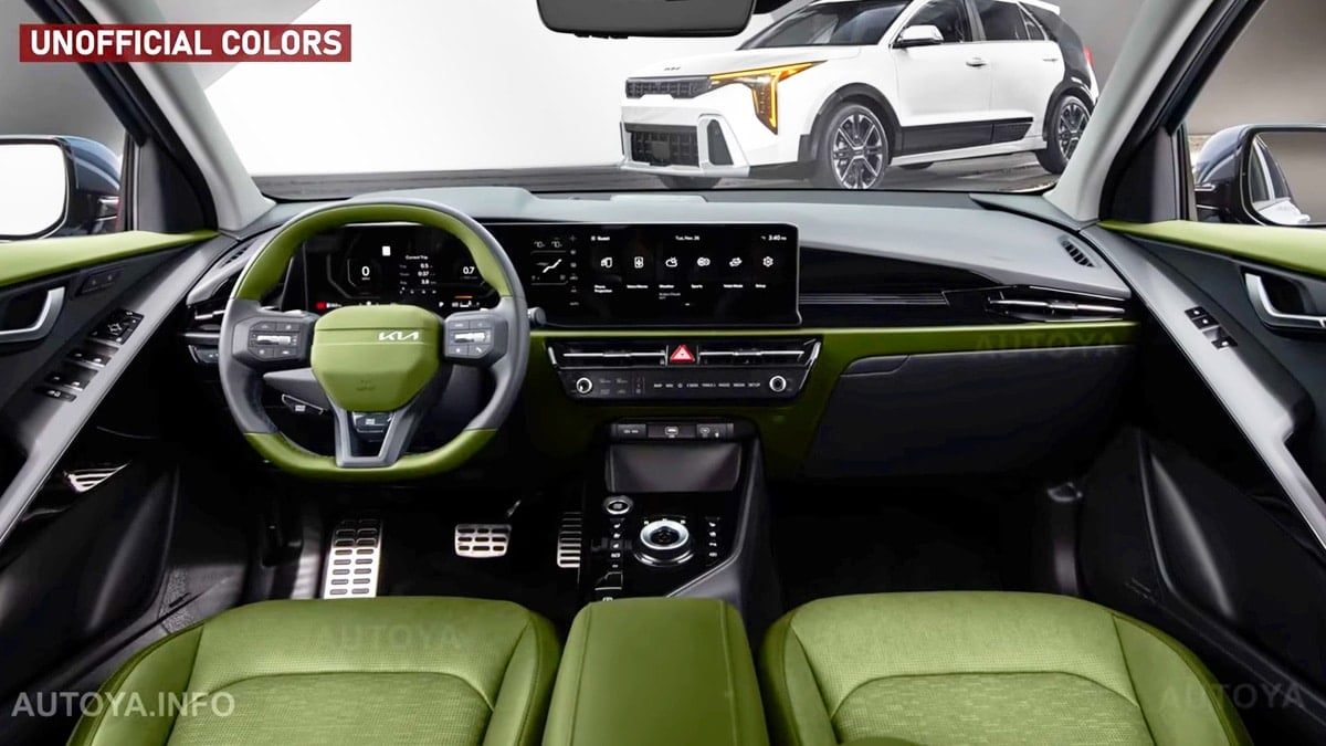 기아 니로 페이스리프트 실내 예상도