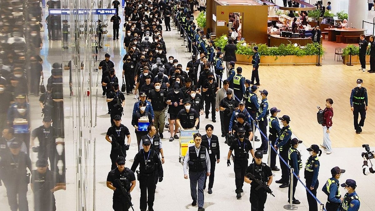 캄보디아에서 송환된 한국인 구금자