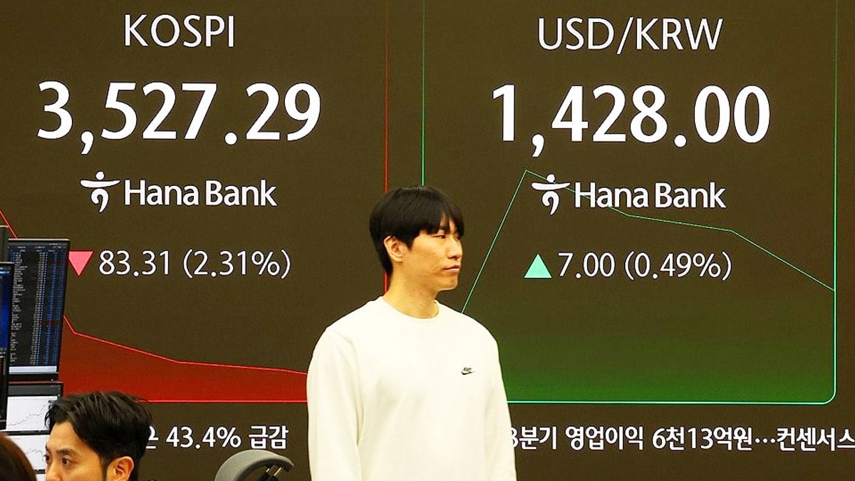 하나은행 딜링룸 현황판