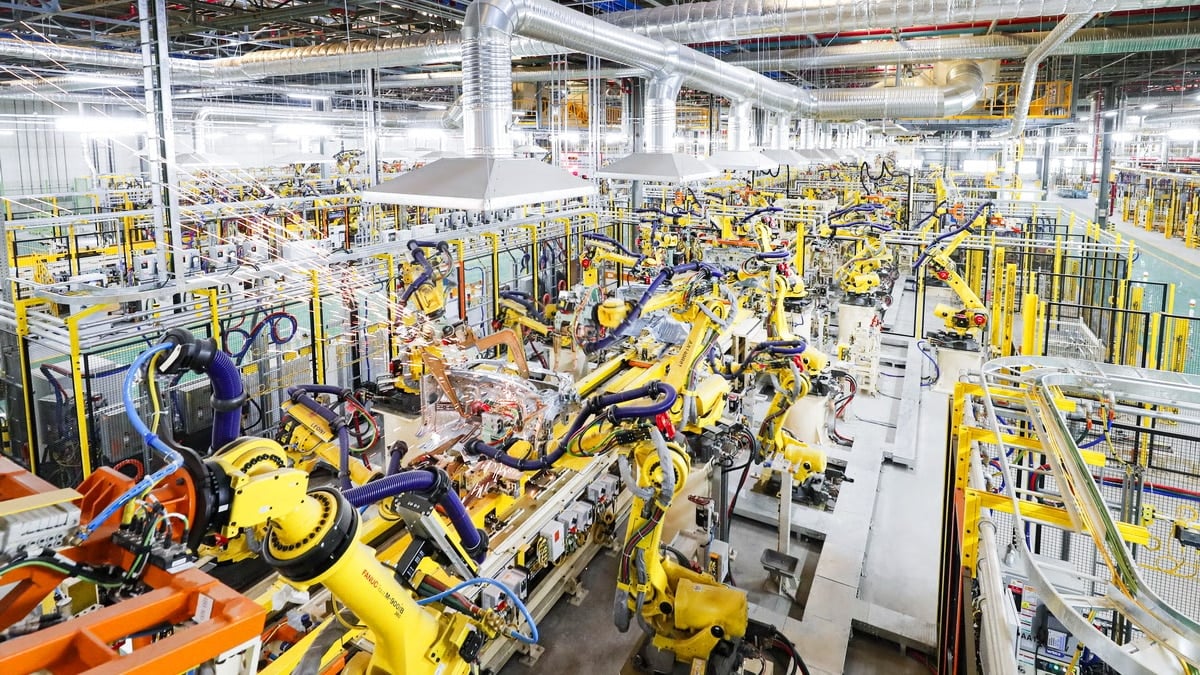 GM 한국사업장 경남 창원공장 생산라인