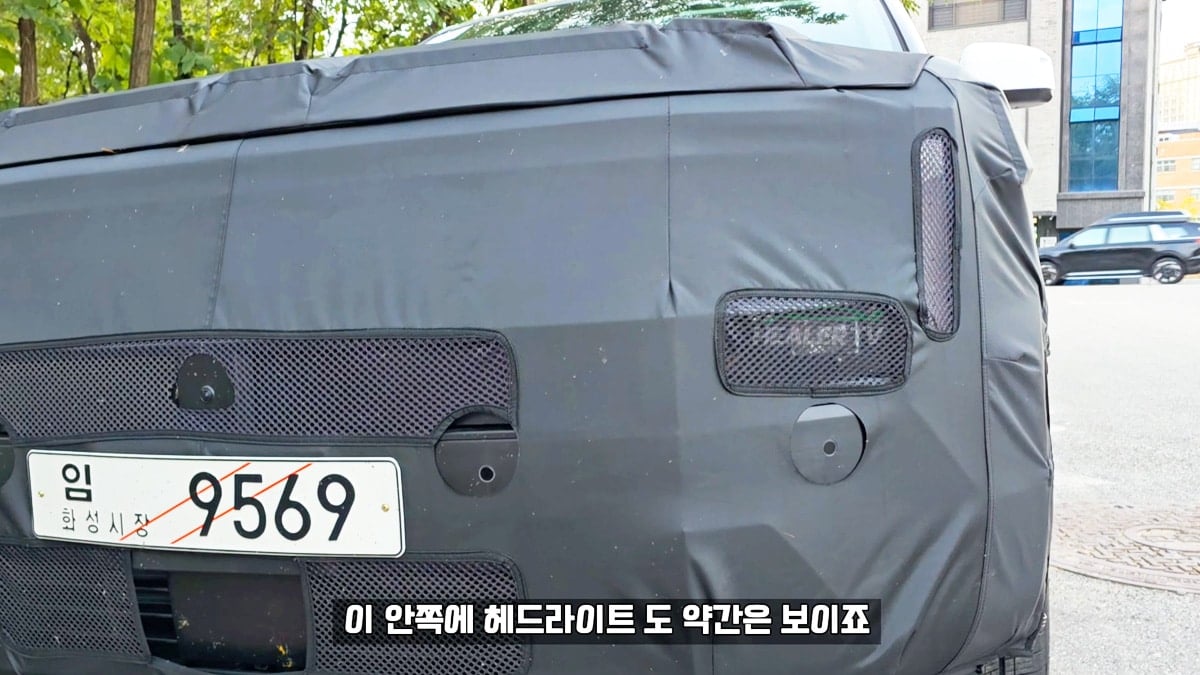 현대차 싼타페 EREV 전기차 모델 스파이샷