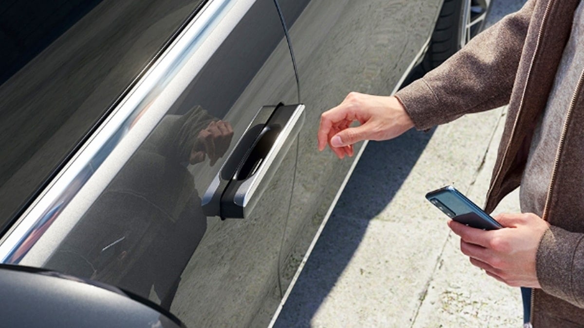 제네시스 G90 플러시 타입 도어 핸들