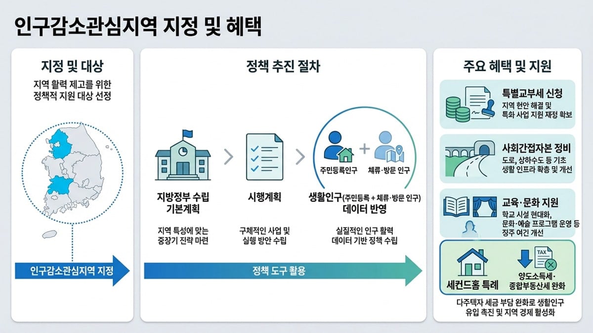 인구감소관심지역 지정 혜택