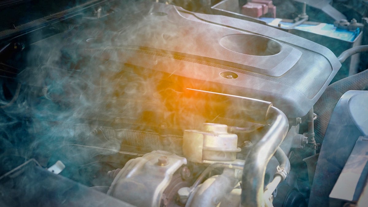 엔진 과열 예시