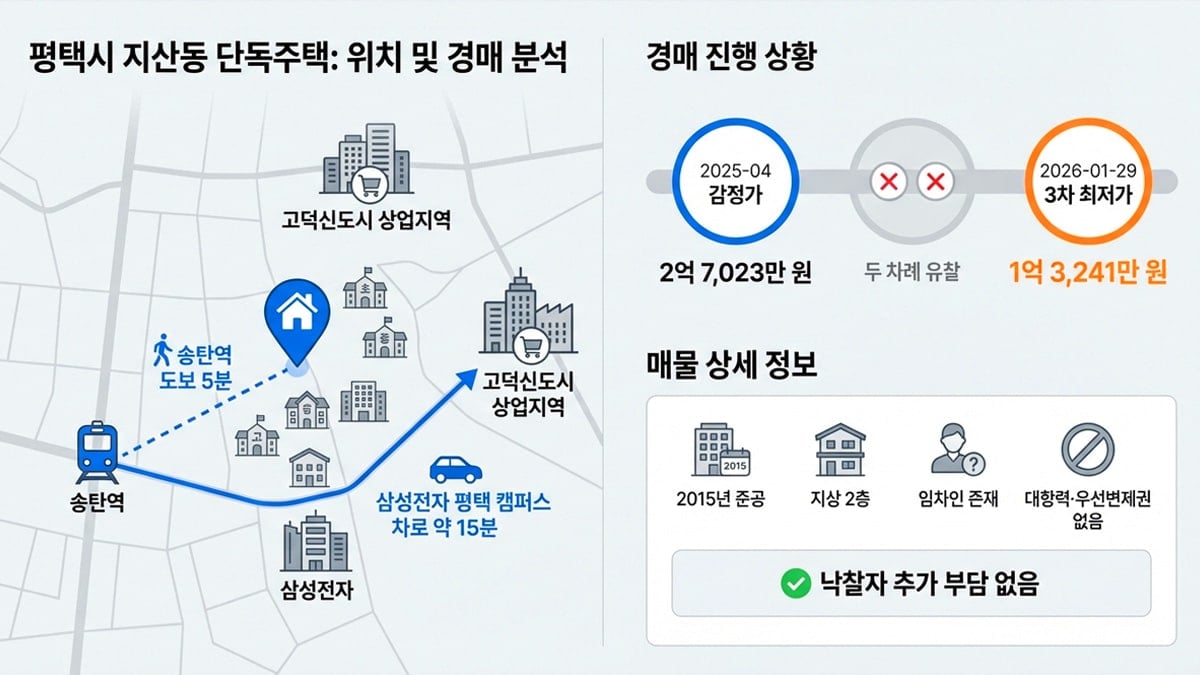 평택시 지산동 단독주택 경매