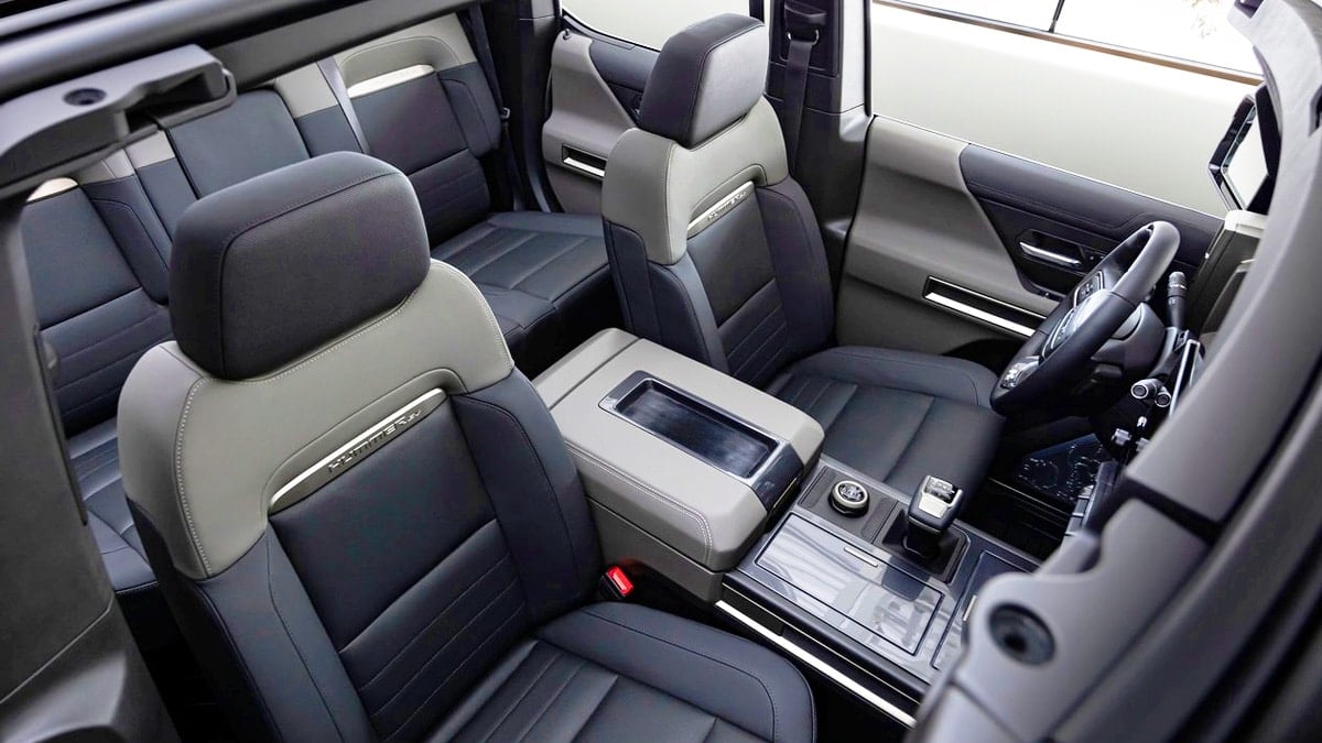 GMC 허머 EV SUV 실내