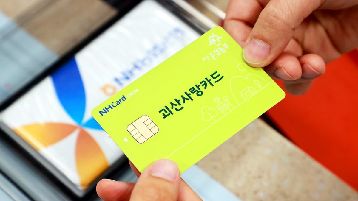 괴산군의 괴산사랑카드 괴산군의 괴산사랑카드