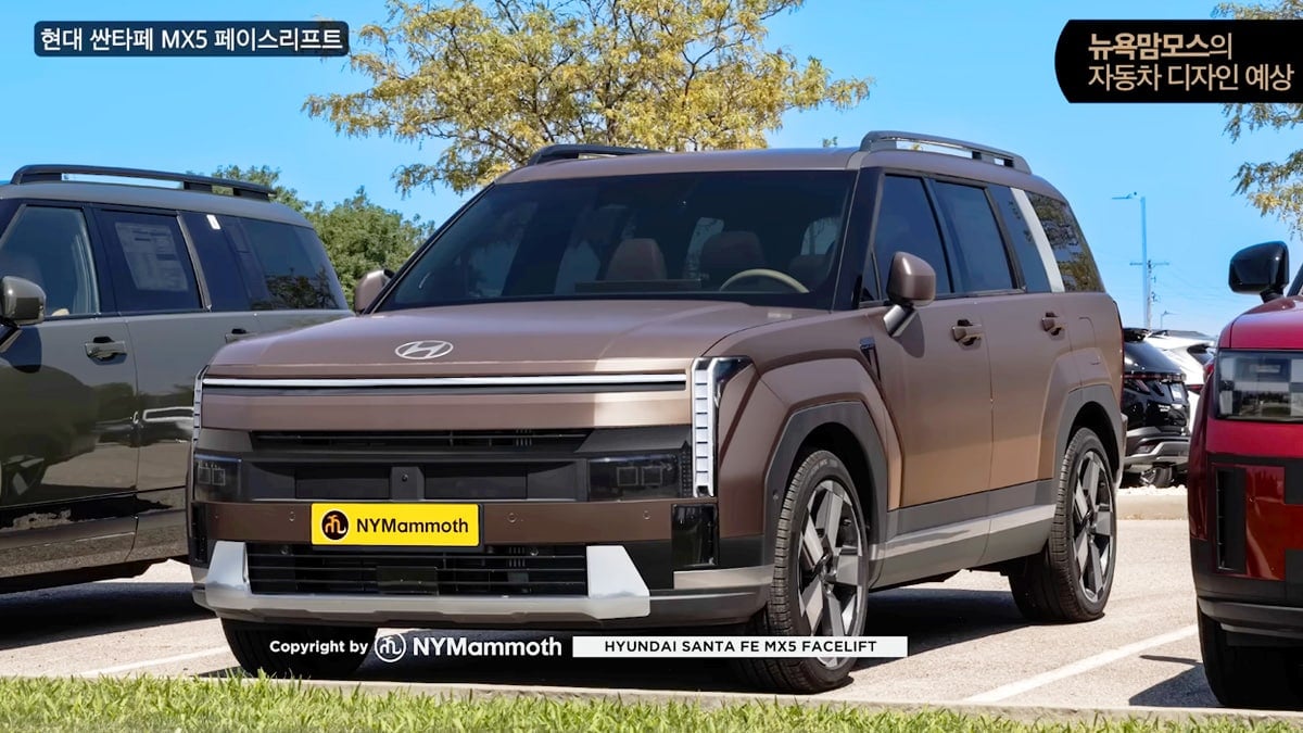 현대차 싼타페 페이스리프트 예상도