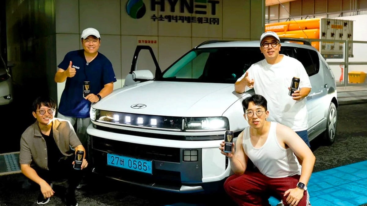 현대차 넥쏘와 최대 주행거리에 도전한 유튜버(잇섭, 강병휘, 안오준, 모트라인)