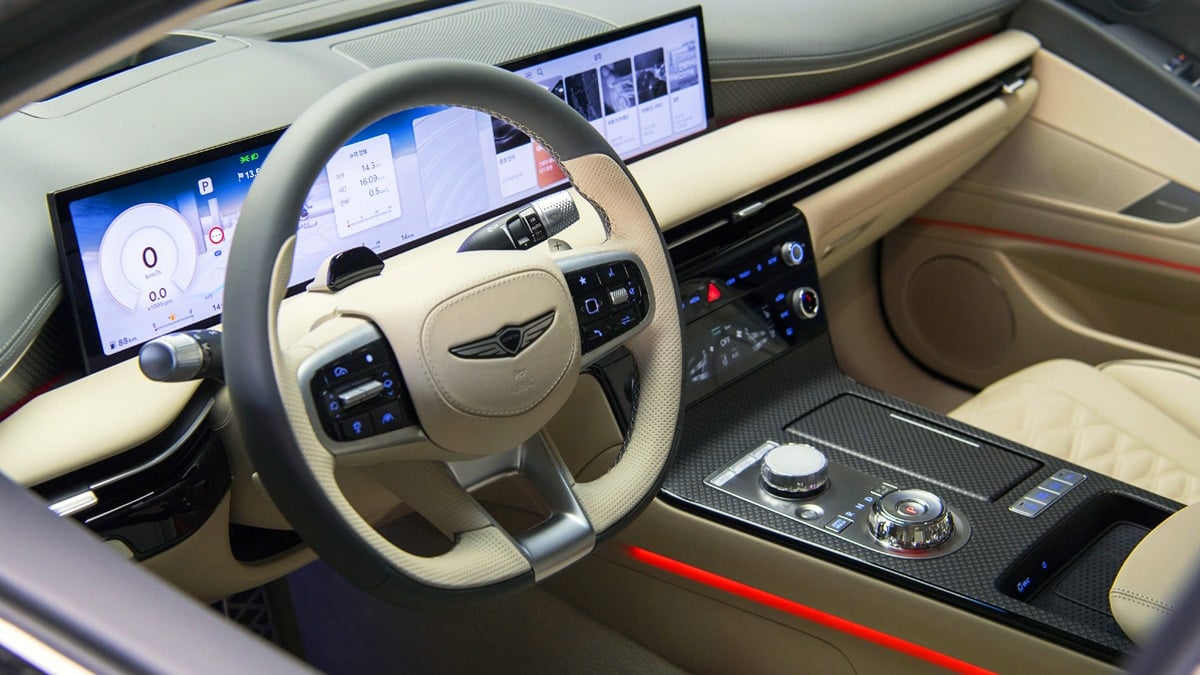 제네시스 G80 실내