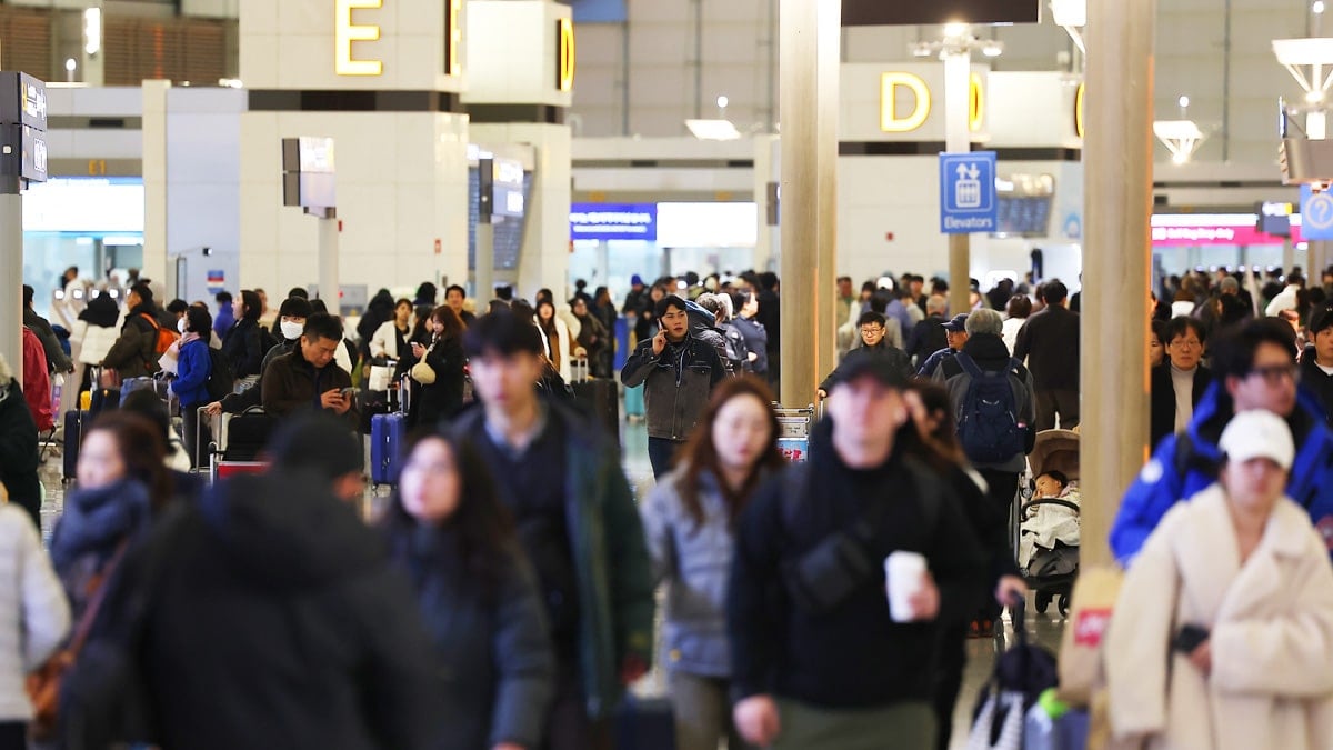 여행객들로 붐비는 인천국제공항