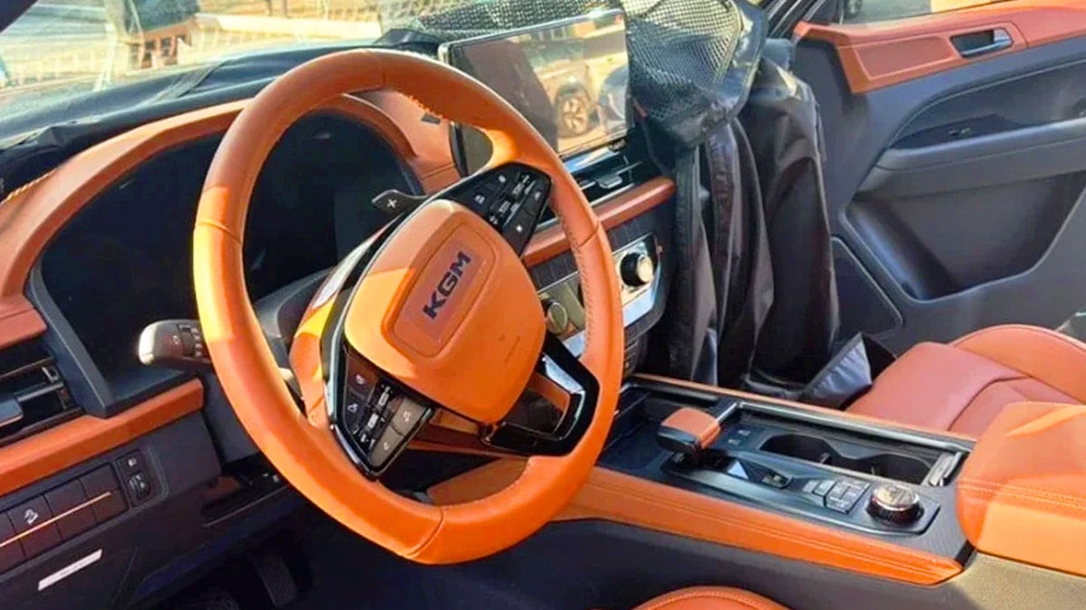 KGM 무쏘 풀체인지 실내