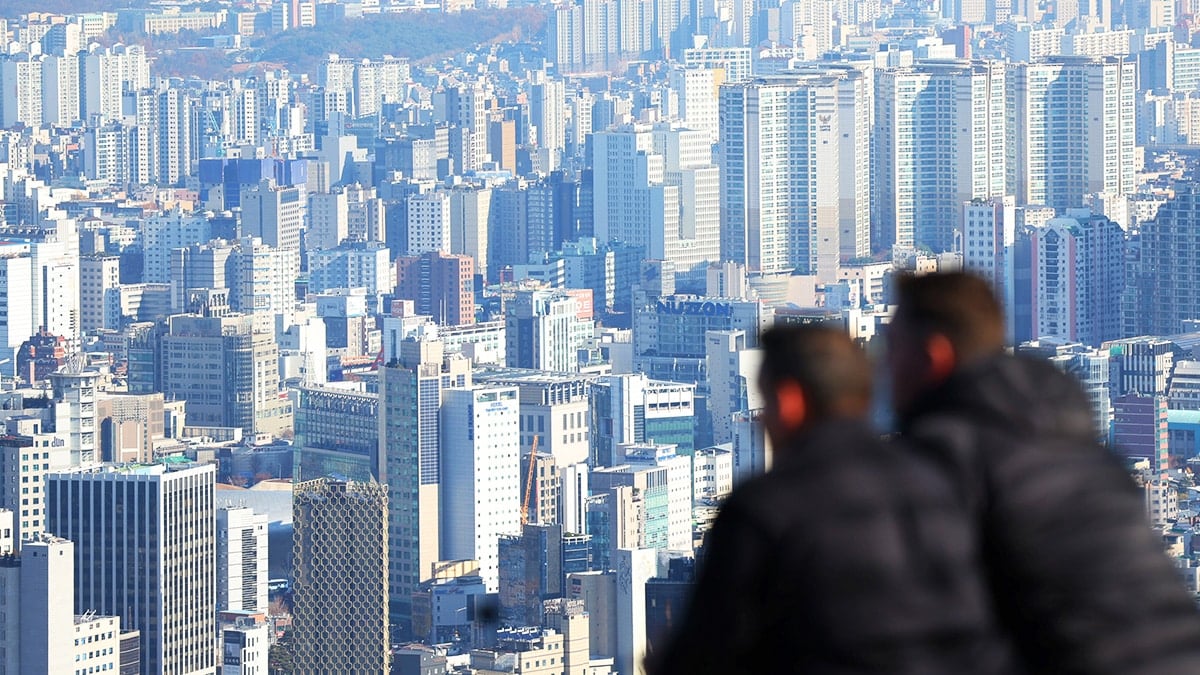 서울 아파트 단지의 모습