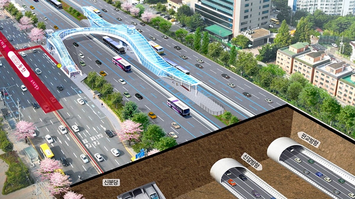 기흥IC~양재IC 구간 지하도로 조감도