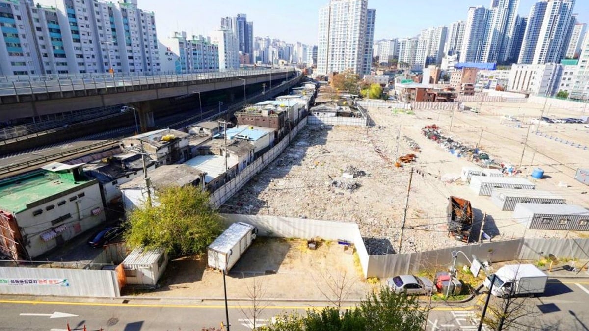 철거 중인 신월곡1구역 전경