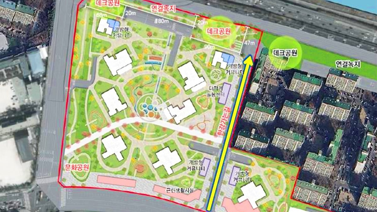 압구정4구역 입체조망데크공원 예시안