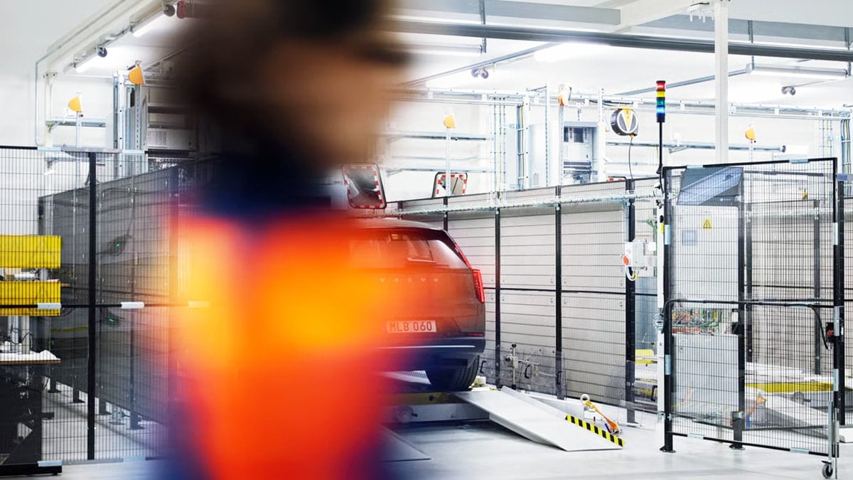 테스트 중인 볼보 EX60