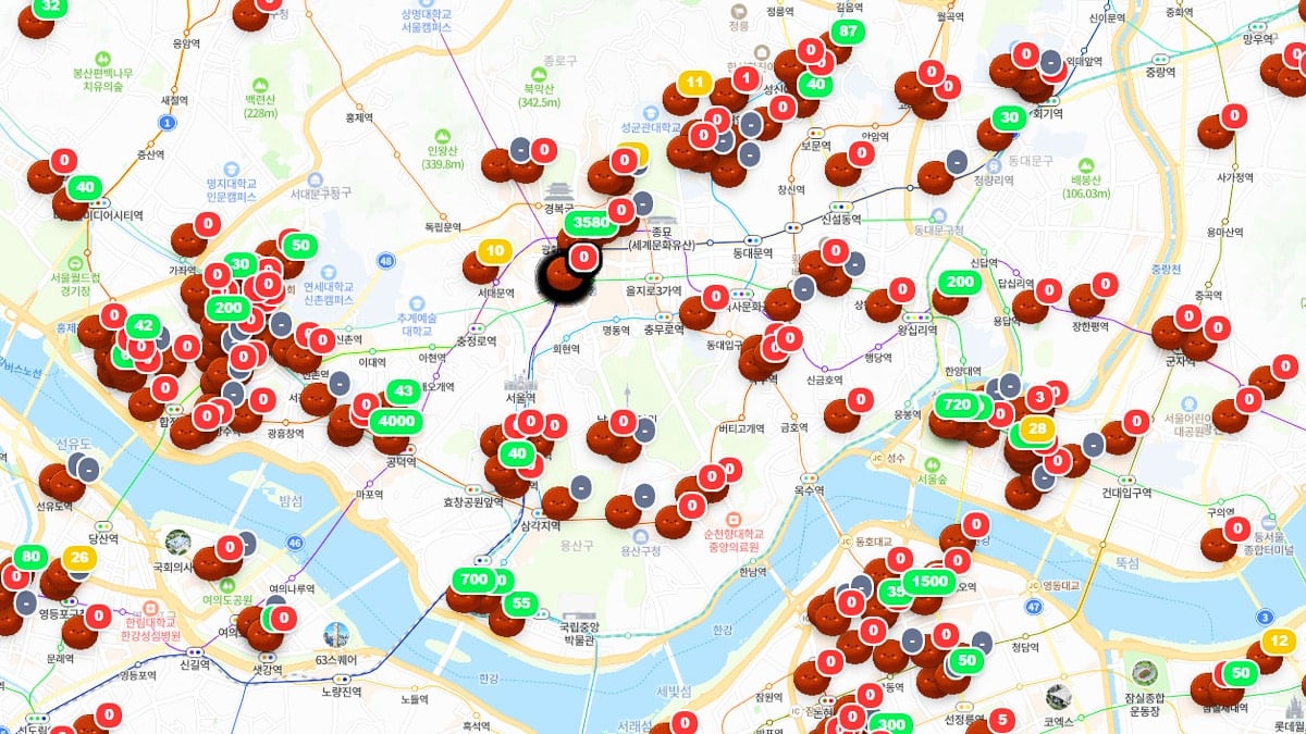 두바이 쫀득 쿠키 지도