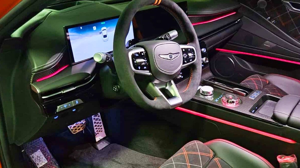 제네시스 G80 마그마 실내