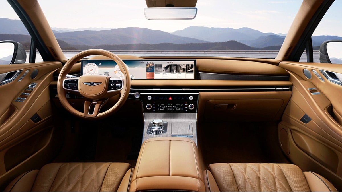 제네시스 G80 실내