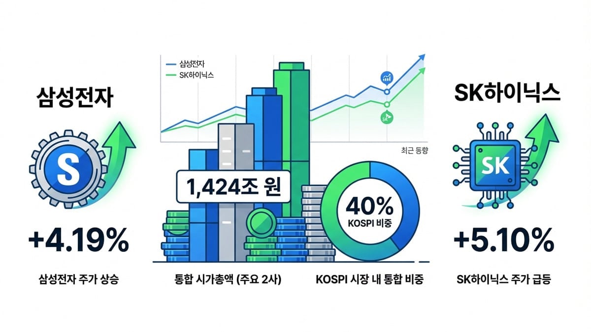 삼성전자·SK하이닉스 최고가 경신