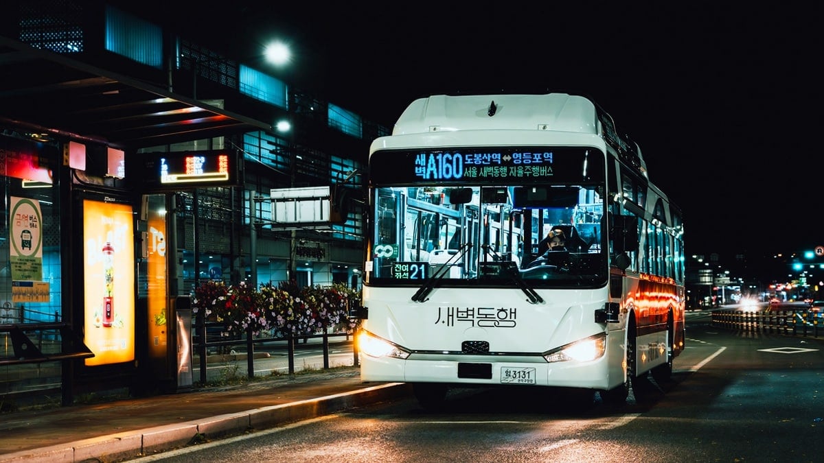 새벽 시간에 투입되는 서울 자율주행 버스