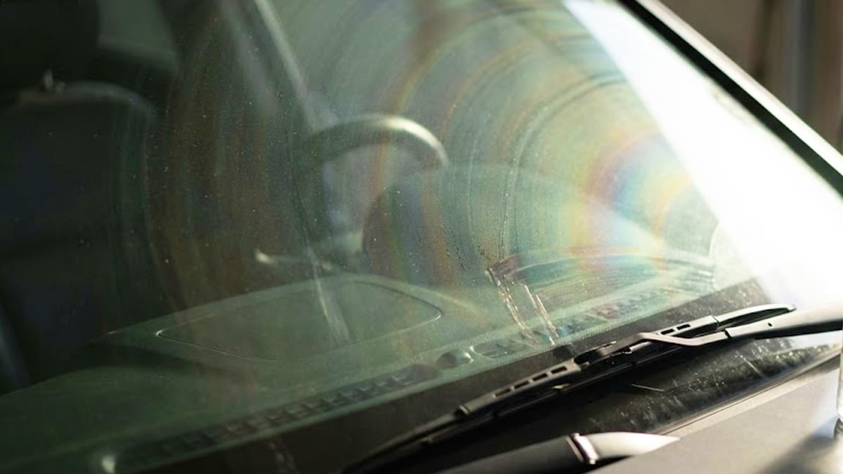 차량 전면 유리 유막