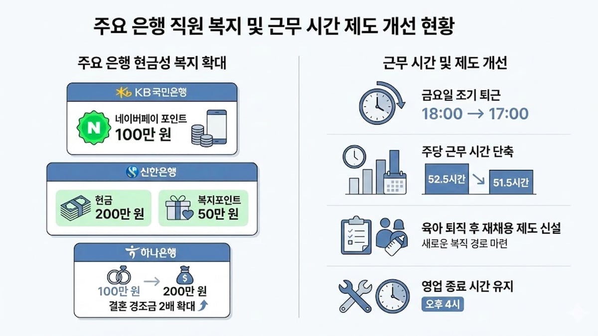 주요 은행권 복지 개선
