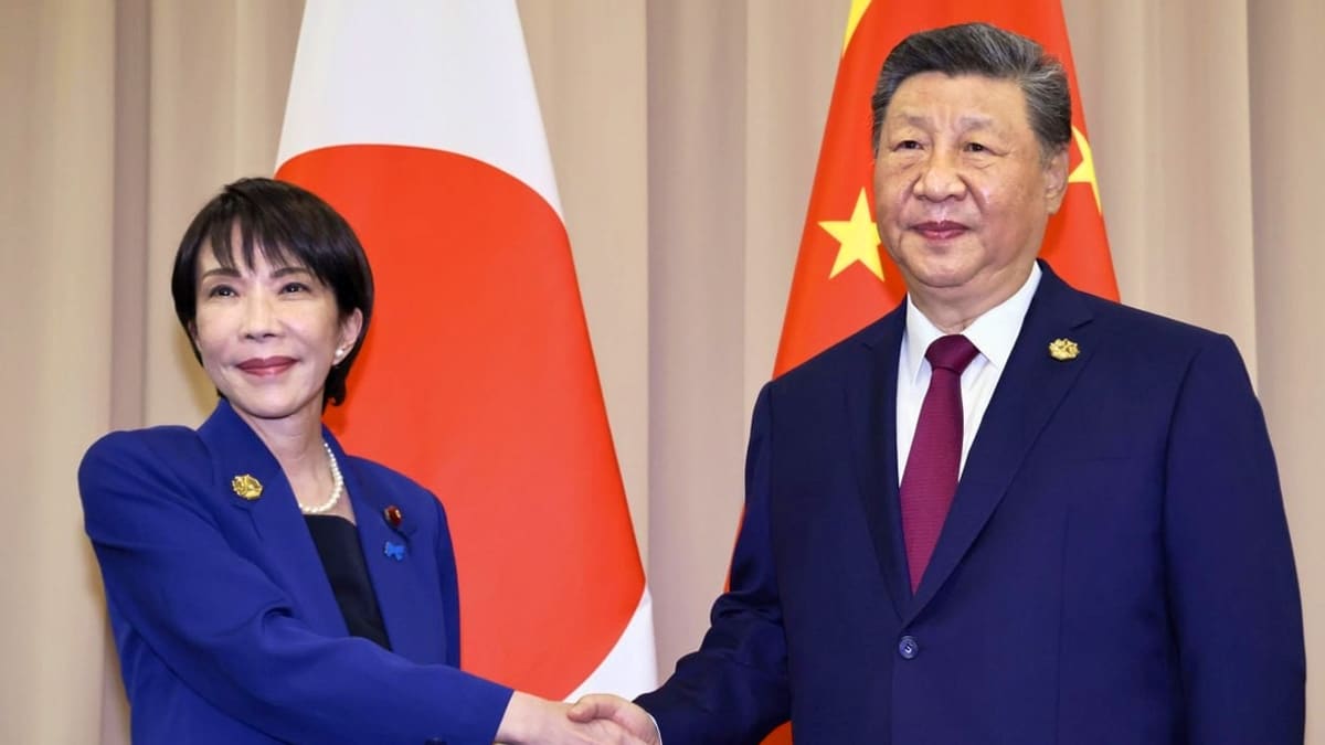 시진핑 중국 국가주석과 다카이치 사나에 일본 총리