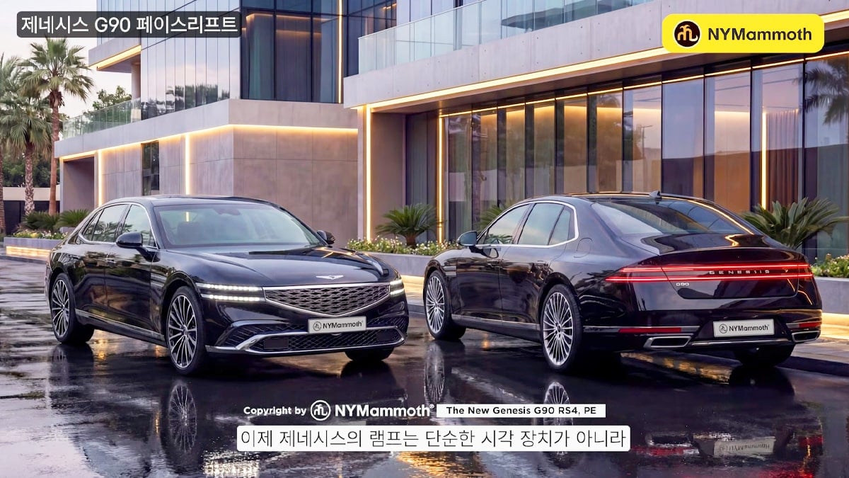 제네시스 G90 페이스리프트 예상도 제네시스 G90 페이스리프트 예상도