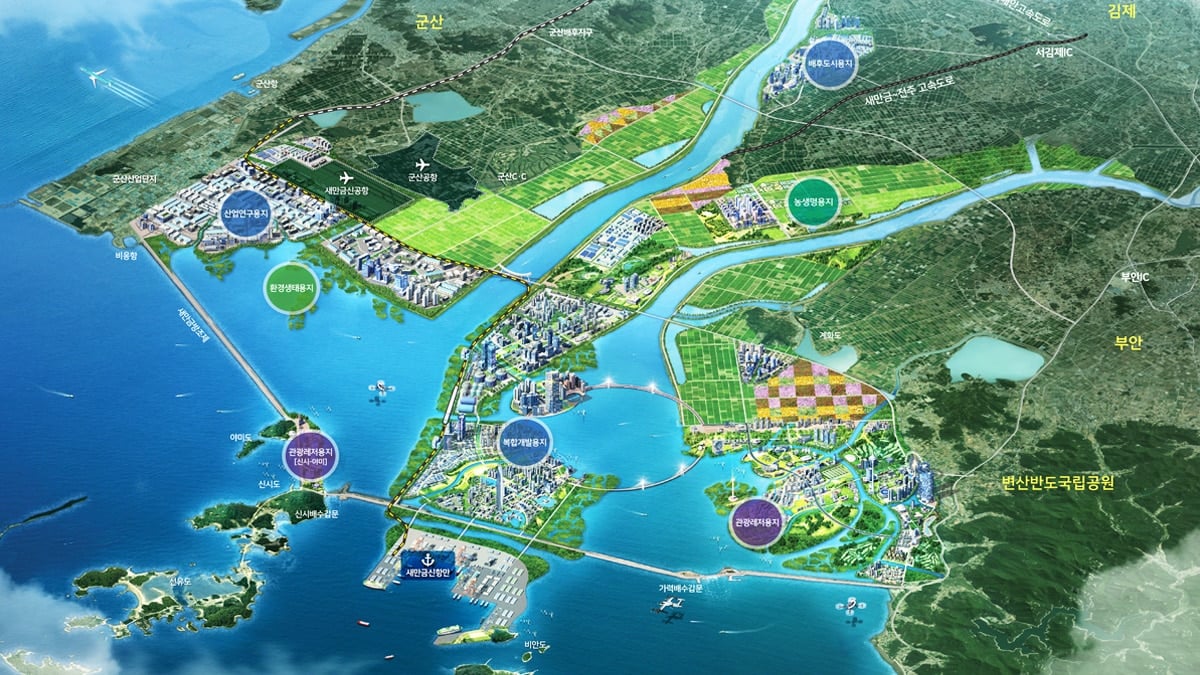 새만금 조감도