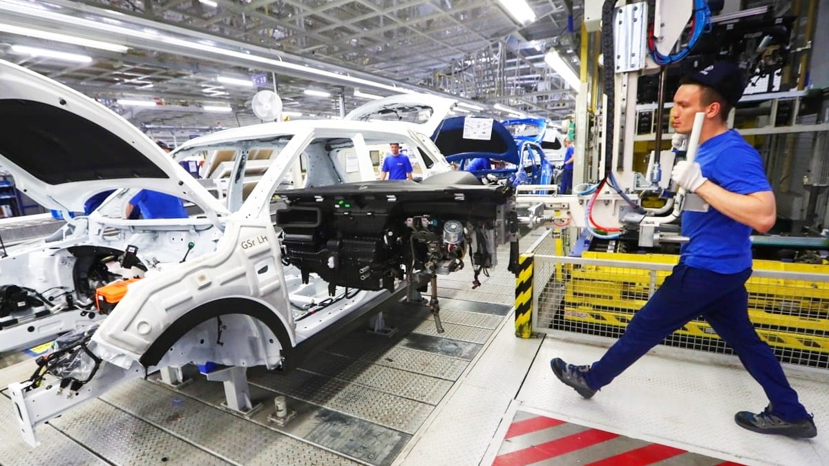 현대차 러시아 공장 생산라인