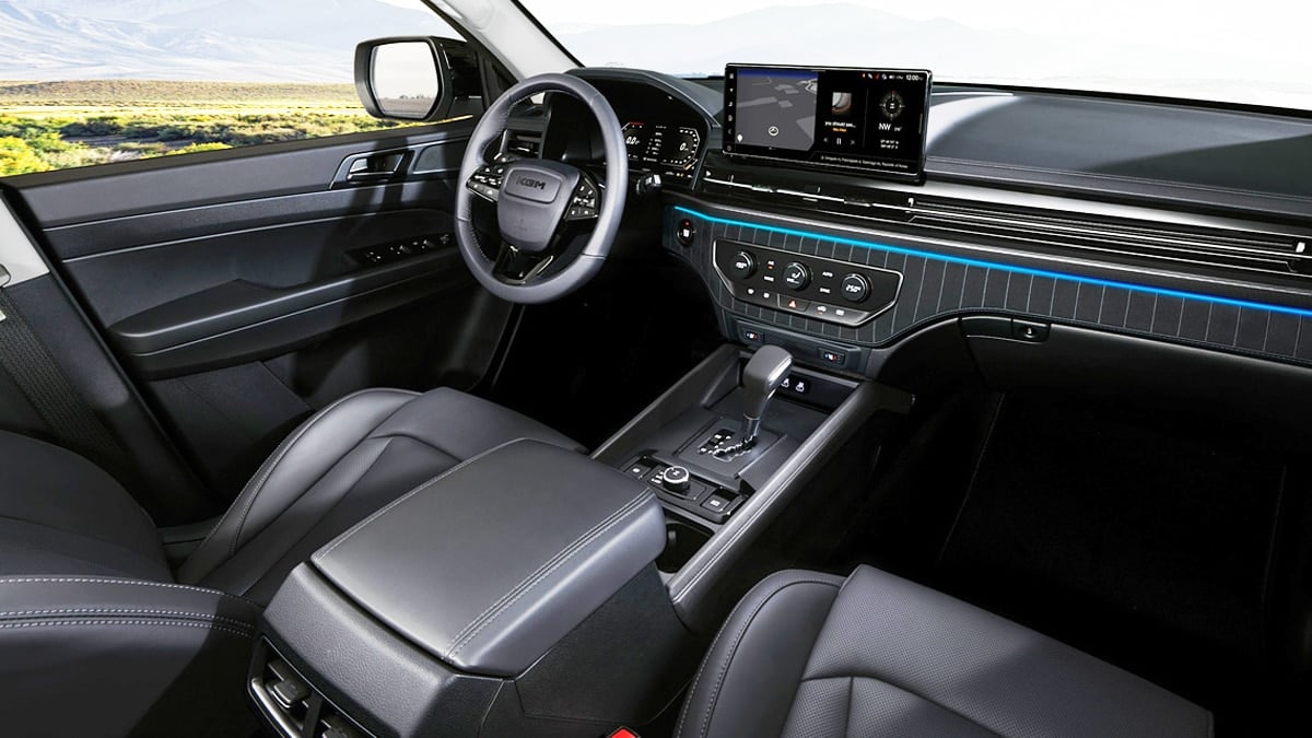 KGM 신형 무쏘 실내